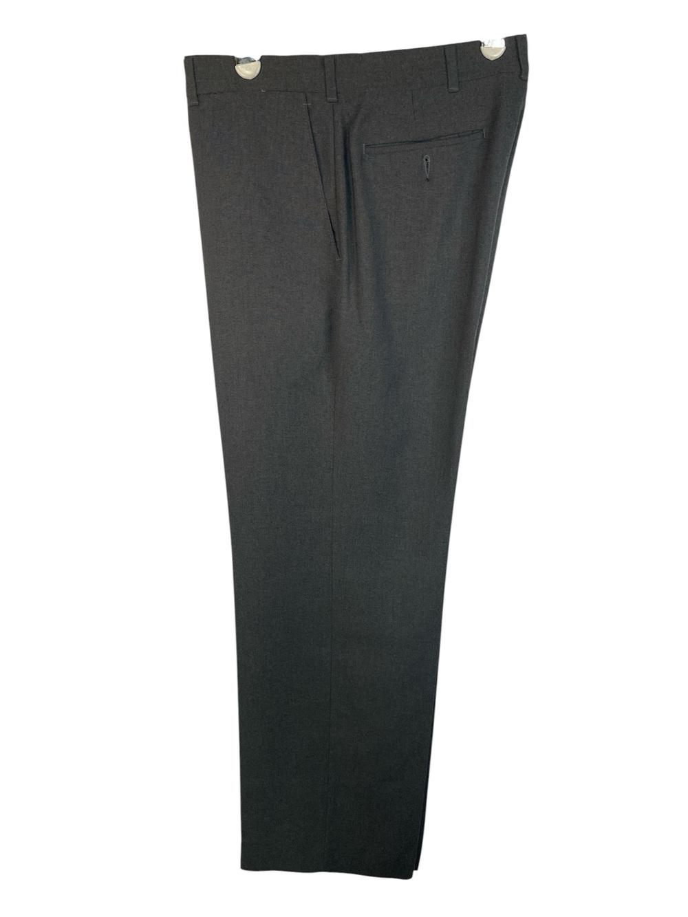 Haggar Charcoal Wool Blend Flat Front Dress Pants Men’s 34x29